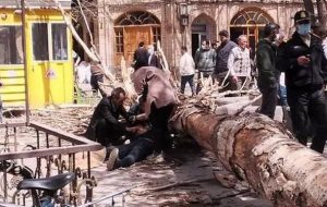 یک کشته و ۶ مصدوم تلفات طوفان در آذربایجانشرقی یک کشته و ۶ مصدوم تلفات طوفان در آذربایجانشرقی