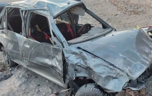 واژگونی مرگبار پراید در اتوبان سهند- تبریز واژگونی مرگبار پراید در اتوبان سهند- تبریز