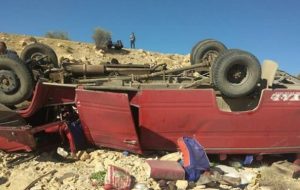 واژگونی مینی بوس در ورزقان۶ کشته برجای گذاشت