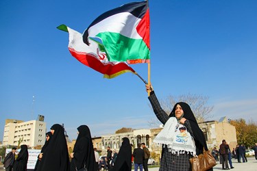 راهپیمایی حمایت از مردم غزه در تبریز