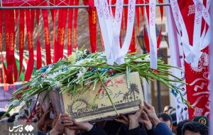 آرام گرفتن لاله سرخ حسینی در دانشگاه هنر اسلامی تبریز