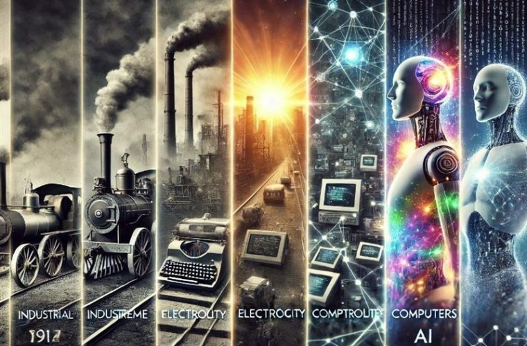 مقایسه انقلاب های صنعتی؛ از ماشین بخار تا هوش مصنوعی