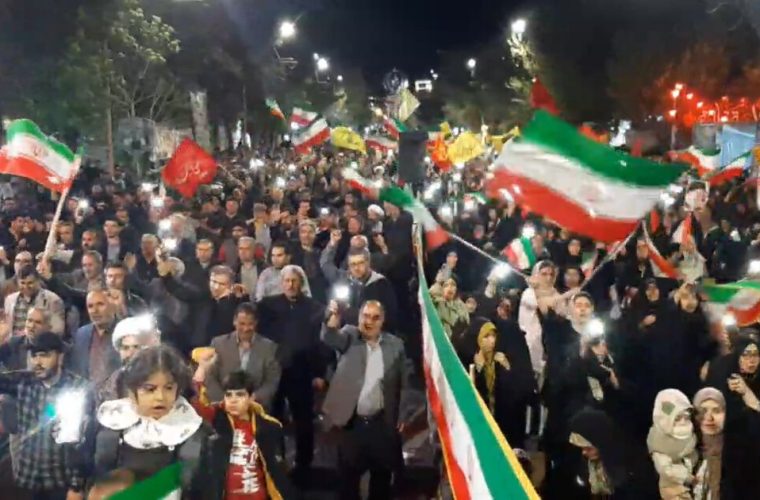 حماسه حضور سلماسی‌ها در هفتاد و سومین تجمع شبانه